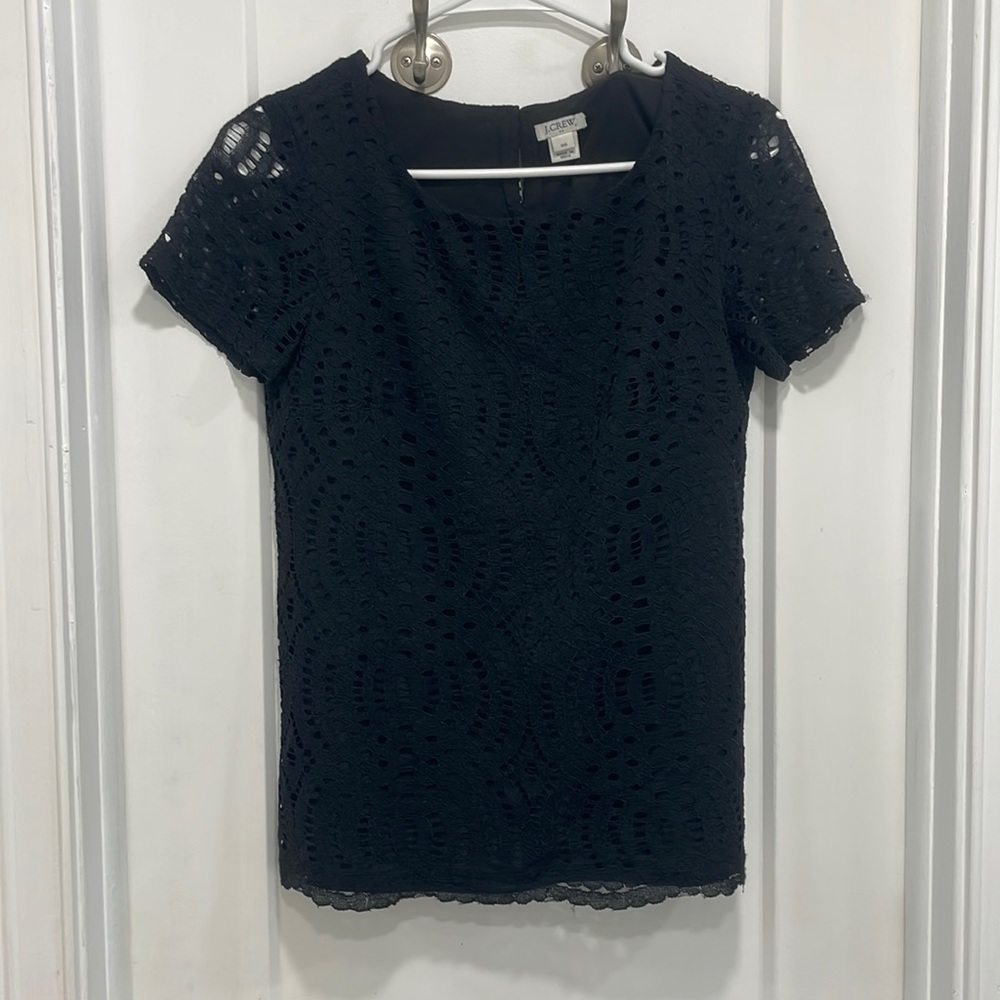 Black lace blouse